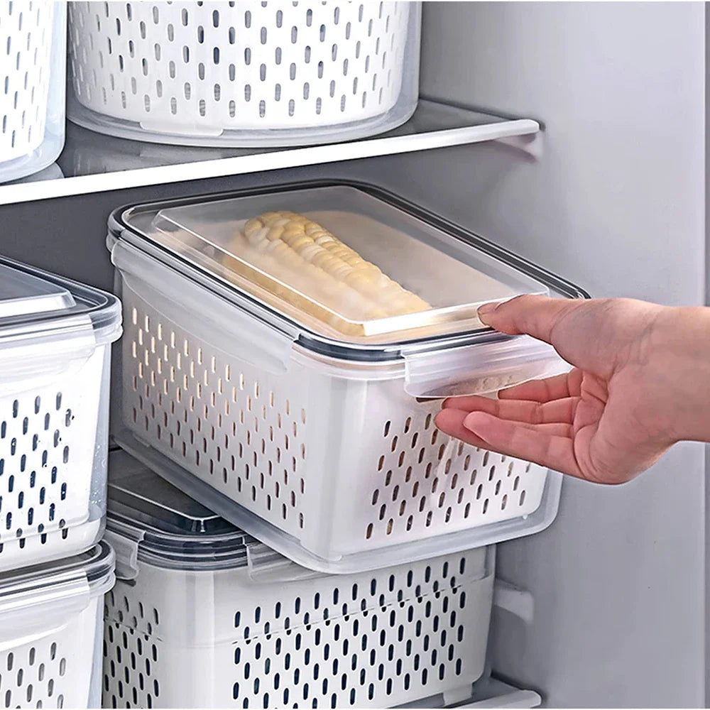 Drain Basket Refrigerator Storage Box