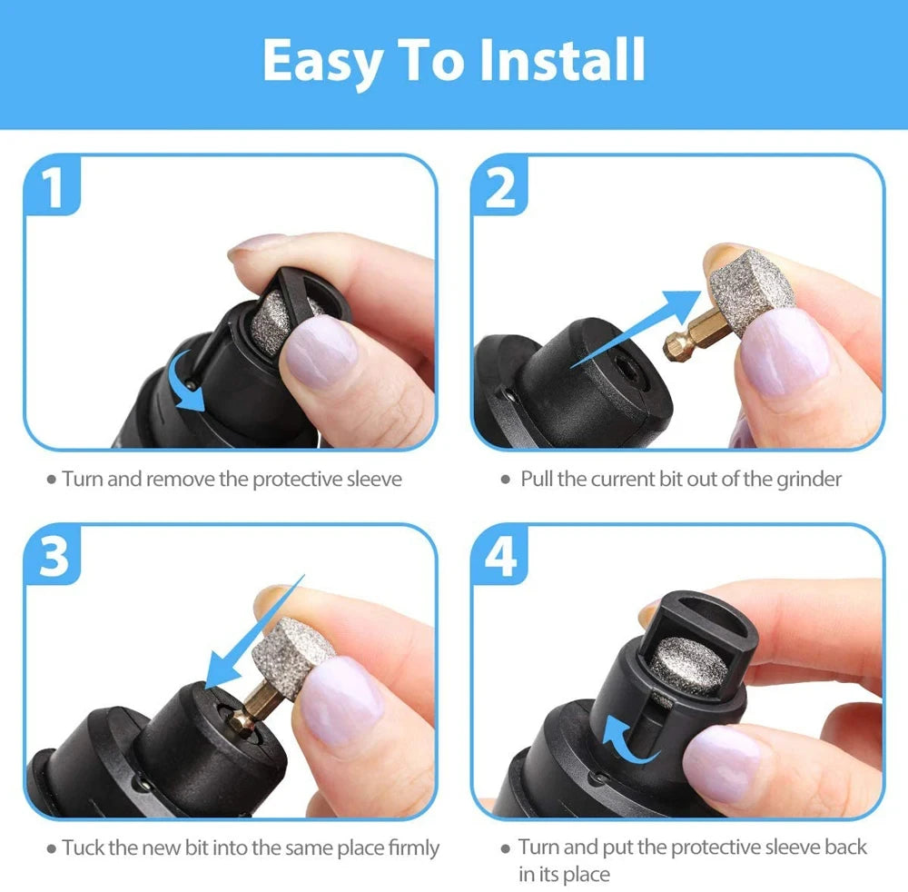 Broyeurs à ongles silencieux et rechargeables par USB pour animaux de compagnie