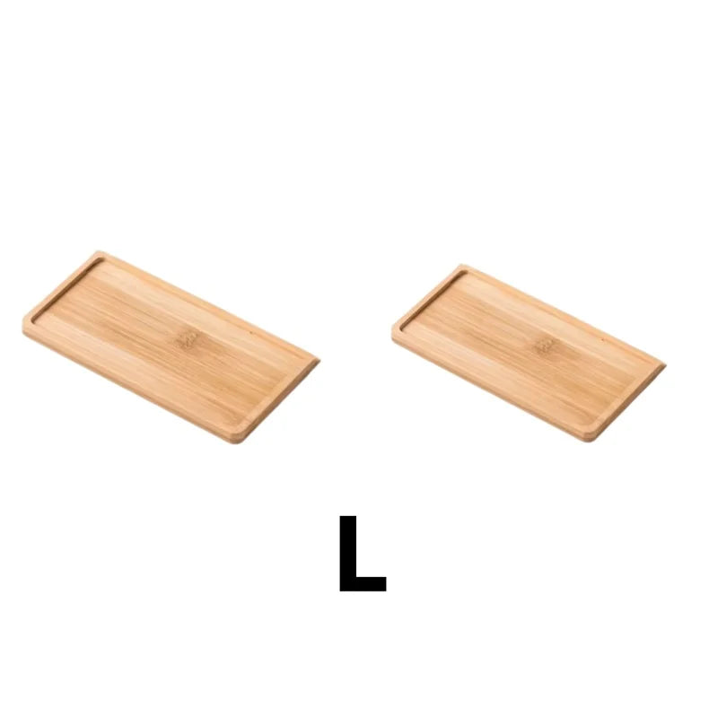 Waterproof Bamboo Wooden Pallet Rectangular Basin Tray