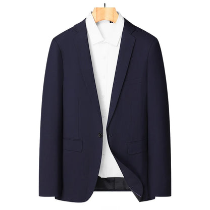 Blazer d'affaires classique printemps/automne pour hommes