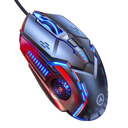 Souris de jeu filaire G5 avec rétroéclairage coloré et 6 boutons - Souris de jeu RVB