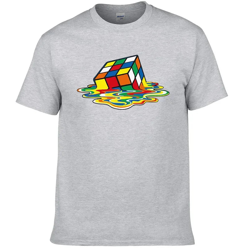 T-shirt en coton imprimé Rubik's Cube