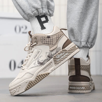 Men's Leather Casual Sneakers