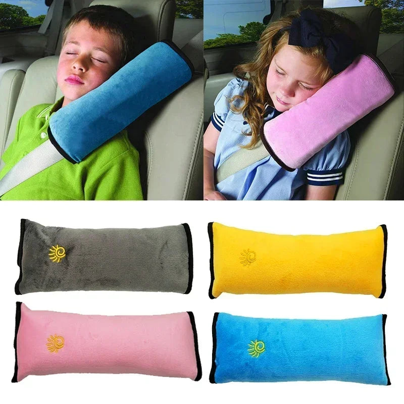 Kid's Plush Cover Shoulder Sleeping Positioner Car Seatbelts