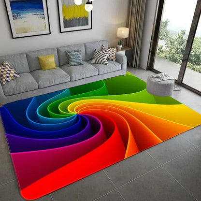 3D Vortex Illusion  Entrance Door Floor Carpet