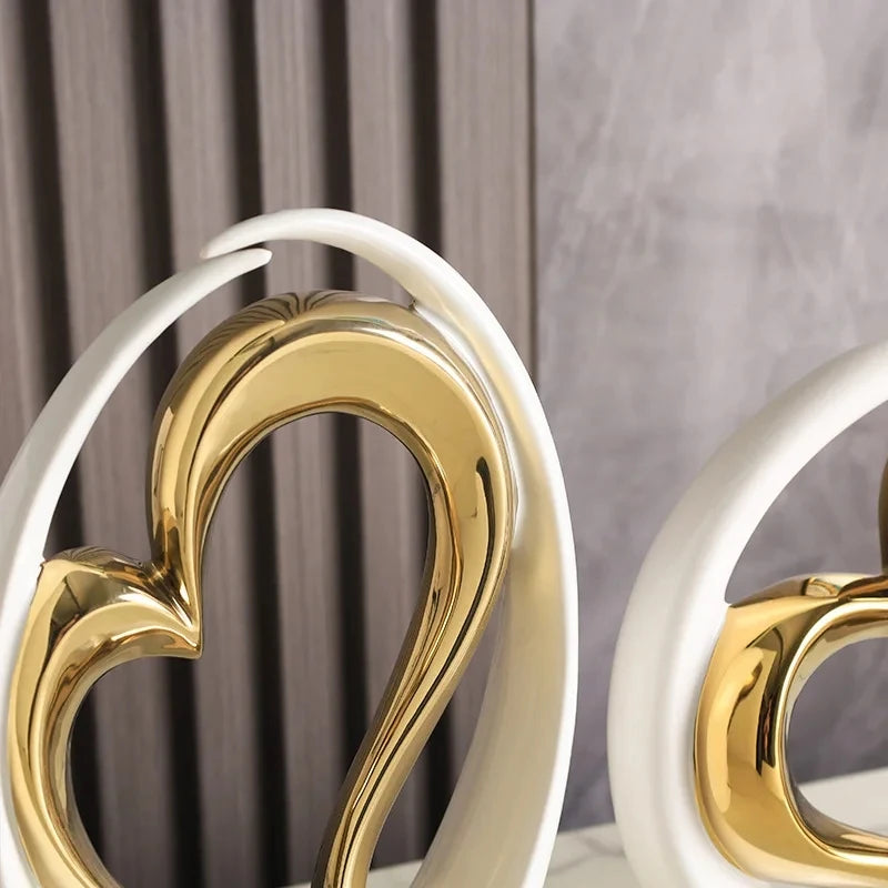 Décor double cœur pour le salon