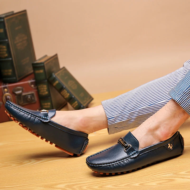 Mocassins en cuir faits à la main pour hommes