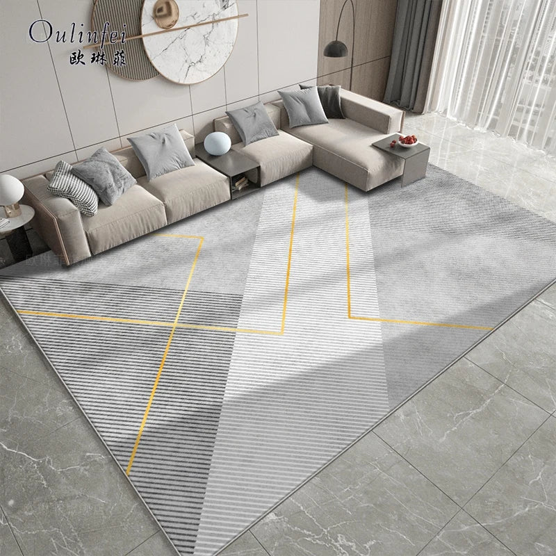 Crystal Velvet Living Room Coffee Table Carpet