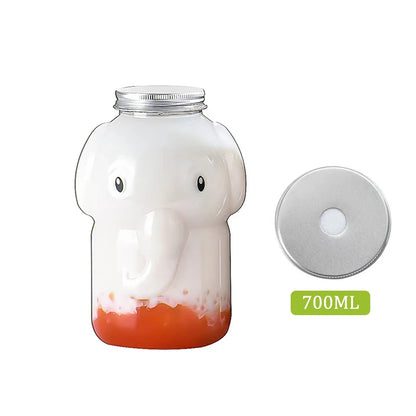 Christmas Snowman Plastic Juice Bottles