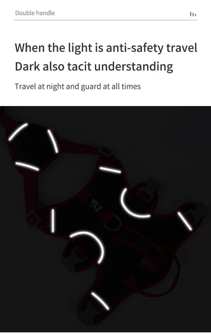 Pet Rainproof Bulldog Anti-slip Night Reflective Harnesses