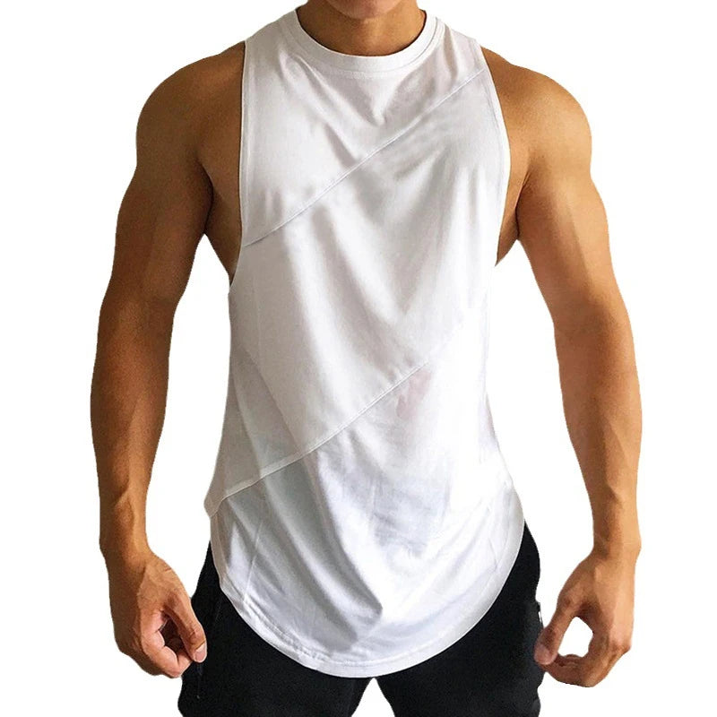 Herren-Fitness-String-Tanktops