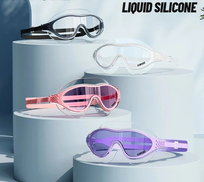 Lunettes de natation antibuée imperméables pour adultes