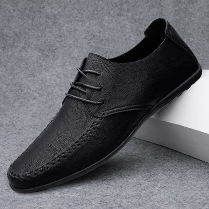 Men's Soft Sole Plus Size Leather Shoes