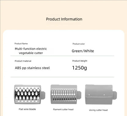 Elektrischer Gemüseschneider und -hobel