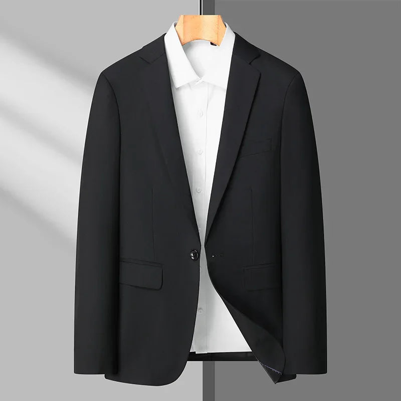 Blazer d'affaires classique printemps/automne pour hommes