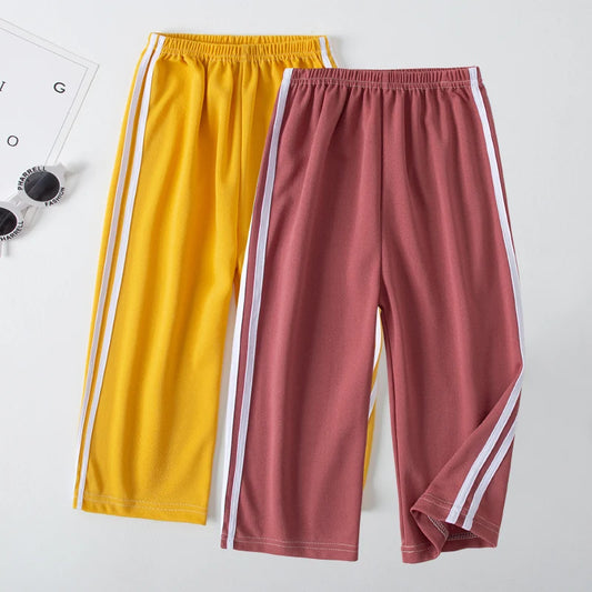 Unisex Sports  Joker Wide-leg Loose Straight Knitted Pants