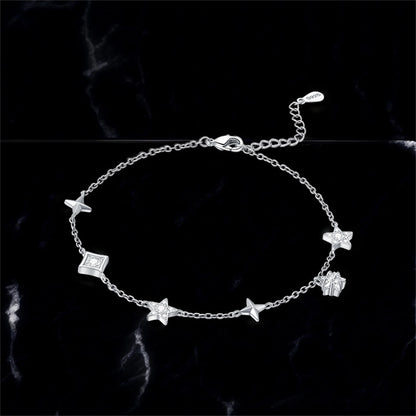 925 Sterling Silber Fußkettchen Armbänder für Frauen