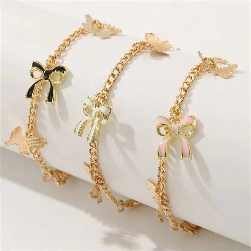 Bracelet de cheville unisexe rétro à deux paillettes pour l'été