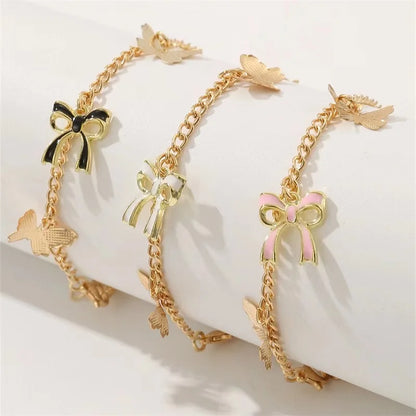 Bracelet de cheville unisexe rétro à deux paillettes pour l'été