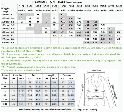 Bedruckter Herren-Anzugsblazer im koreanischen Stil