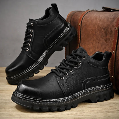 Men's Genuine Leather Italian Work Boots