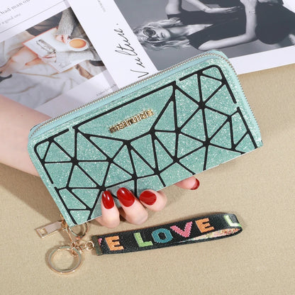 Porte-cartes à fermeture éclair Pochettes en cuir PU