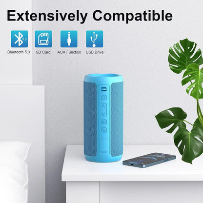 Enceinte Bluetooth sans fil avec lumières RVB étanches IPX7