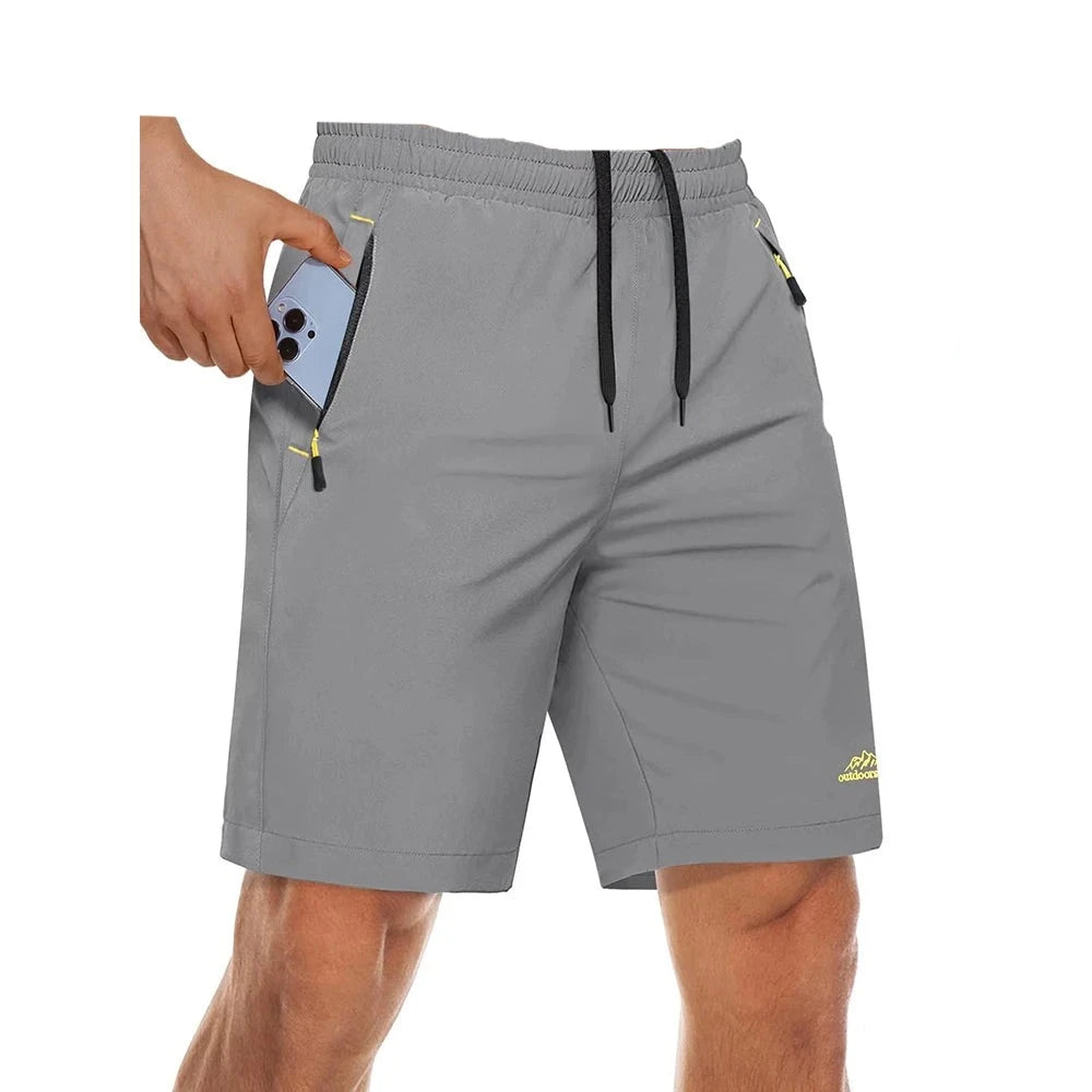 Men's Quick Dry Zip Pocket Athletic Shorts