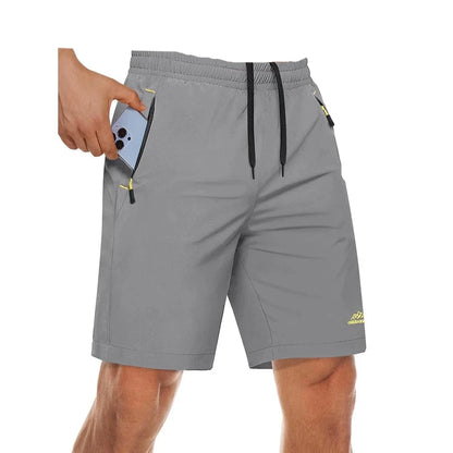 Men's Quick Dry Zip Pocket Athletic Shorts