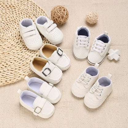 Mehrfarbige Baby-Sneaker aus PU-Leder mit weicher Sohle