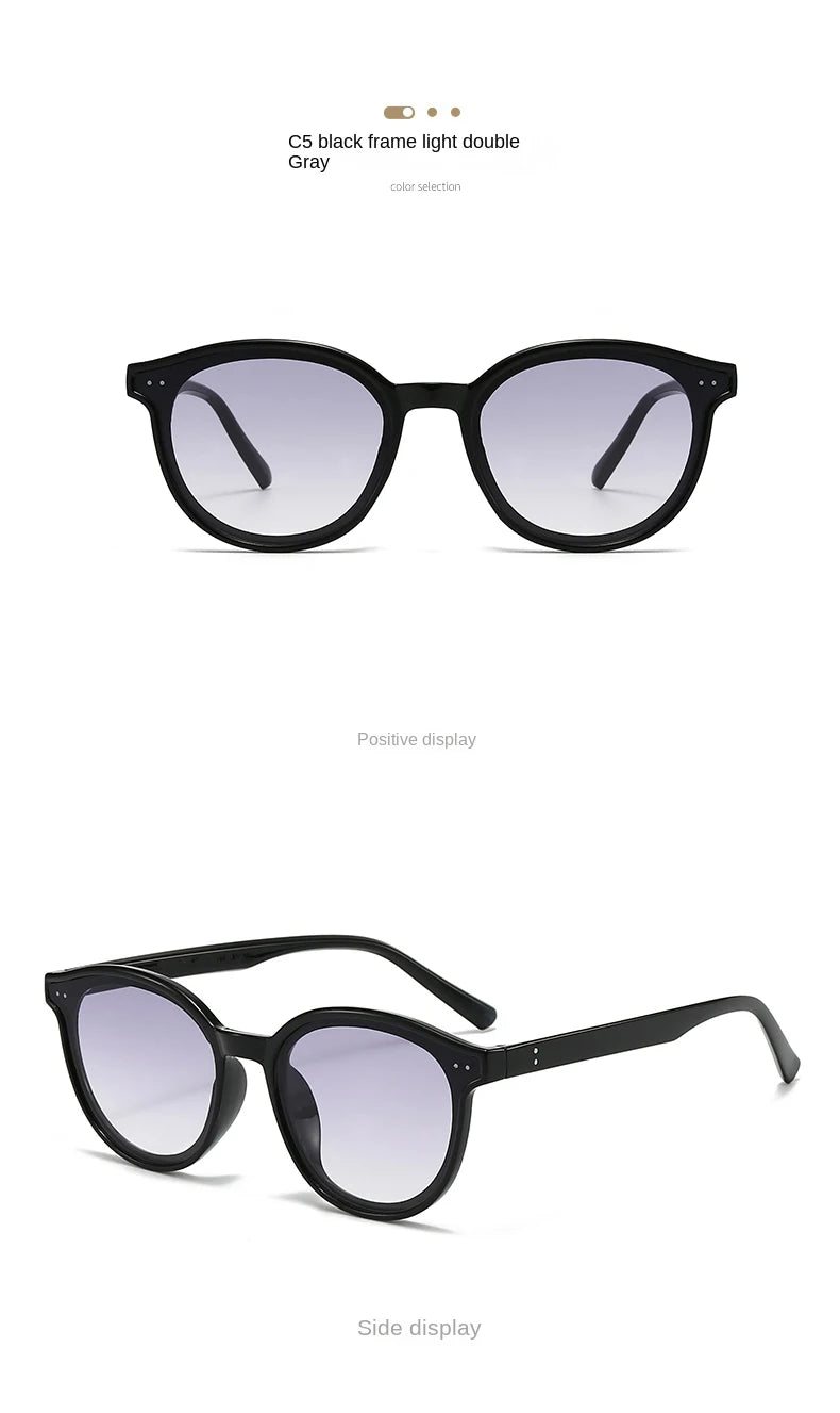 Lunettes de soleil rétro dégradées aux rayons UV