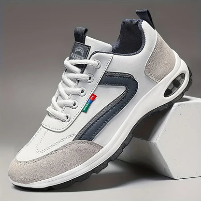 Baskets en cuir pour homme, idéales pour la course à pied et le jogging. 