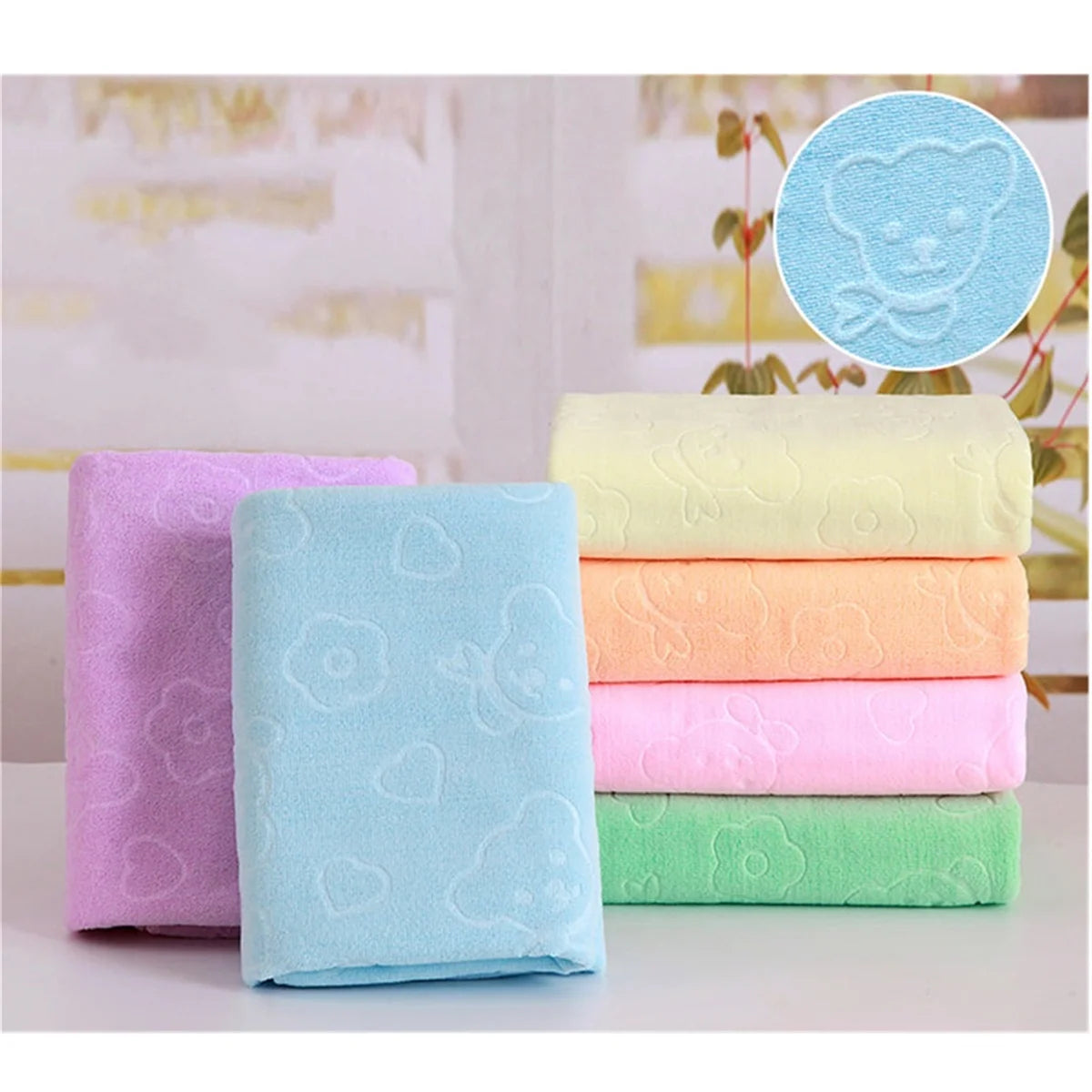 Microfiber High Absorbent Baby Bath Towel