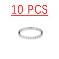 10pcs Silver