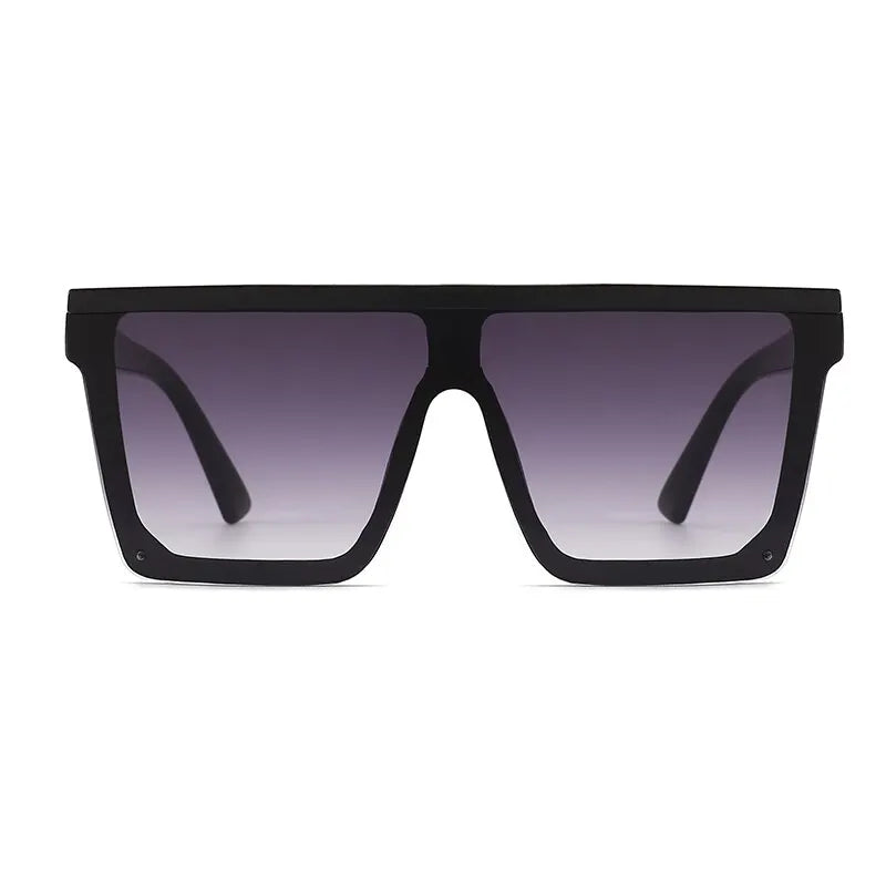 Retro Big Frame Square Sunglasses Gradient UV400