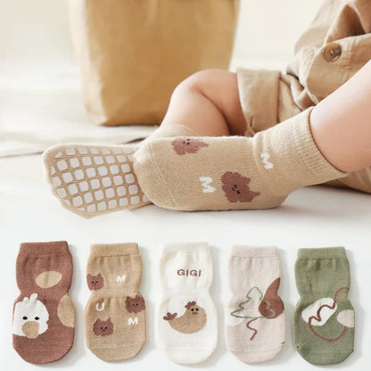 Chaussettes bébé en pur coton à imprimé dessin animé