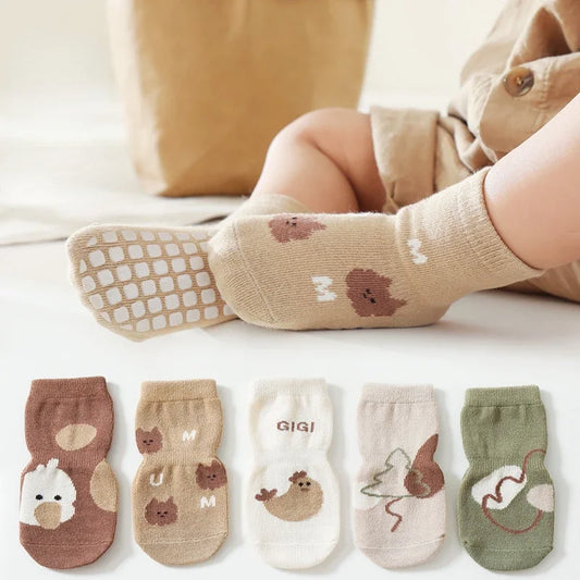 Chaussettes bébé en pur coton à imprimé dessin animé