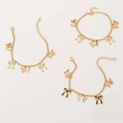 Bracelet de cheville unisexe rétro à deux paillettes pour l'été