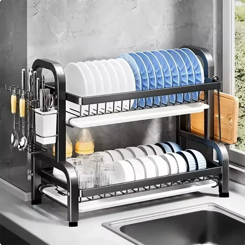 2-Tier Rust-Proof Dish Drying Rack