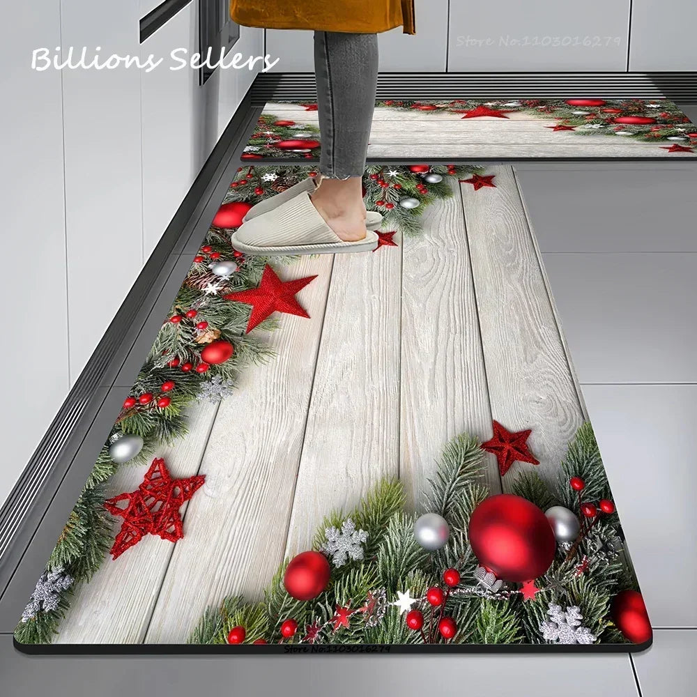 Christmas Themed Anti-Slip Kitchen & Floor Mat