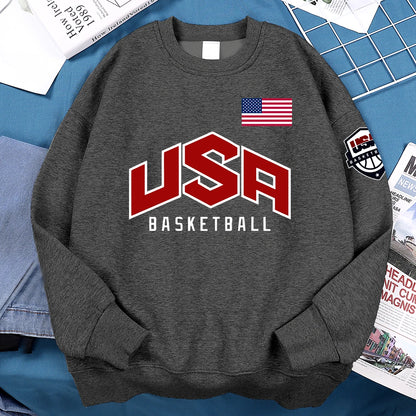 Men's Printed Basketball Sports Hoodies