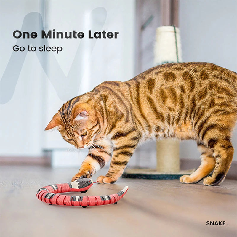 USB Rechargeable Smart Sensing Snake Cat Toy
