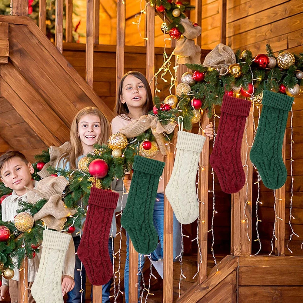 knitted stockings for christmas
