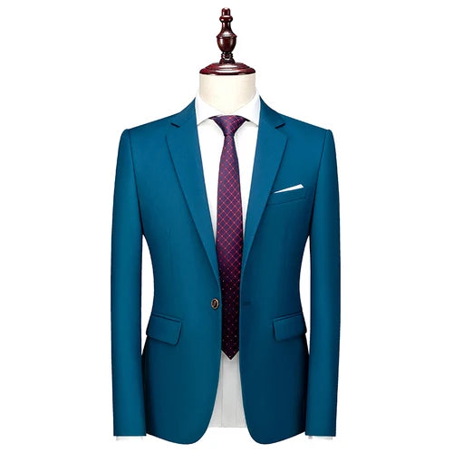 Bright Green Men's Slim Blazer