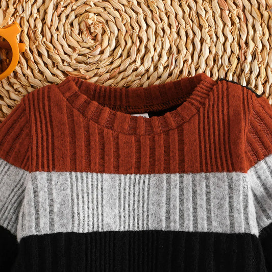 Pull chaud à manches longues et pantalon Long, tenue pour nouveau-né