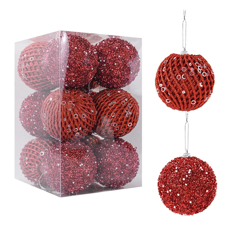 red christmas ornaments
