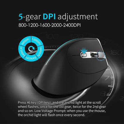 F-36 Wireless Vertical Gaming Mouse