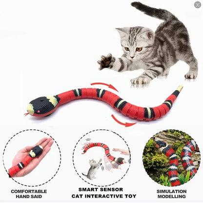 USB Rechargeable Smart Sensing Snake Cat Toy