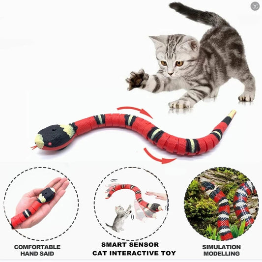 USB Rechargeable Smart Sensing Snake Cat Toy