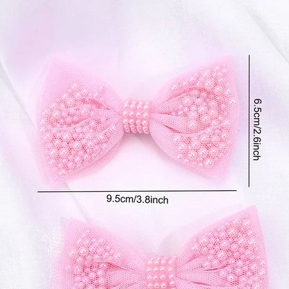 Korean Children's Net Yarn Bow Hair Clip
